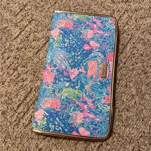 Lilly Pulitzer Floral Blue and Pink Travel Organizer